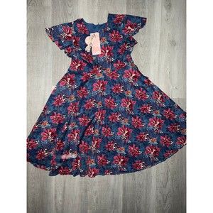 Bonny Billy Girl's Teen Ruffle Sleeve School A-line Dress